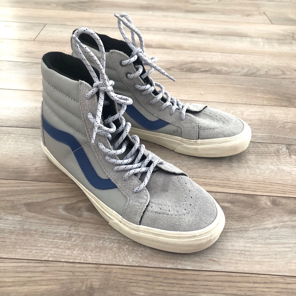 VANS Gray and Blue High Tops - Size 9 Men’s